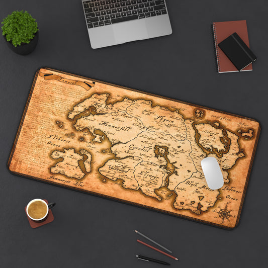The Elder Scrolls V Skyrim Tamriel Map Mouse Pad